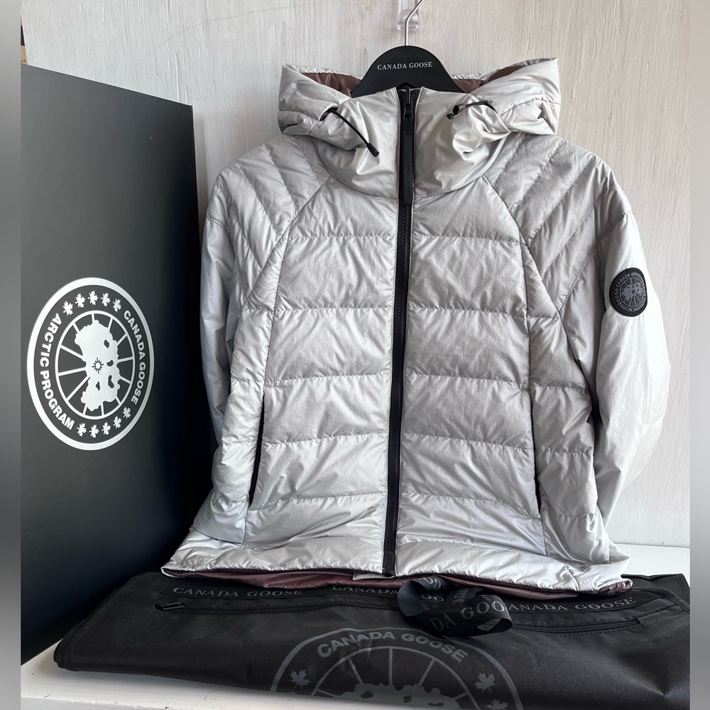 CANADA GOOSE  Mackay Reversible Down Jacket- Silverbirch Sephia - Picture 2 of 15